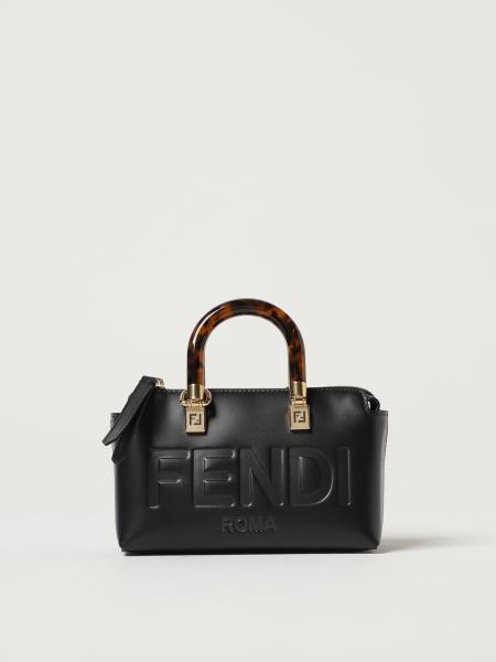 FENDI: By The Way bag in leather - Black | Fendi mini bag 8BS067ABVL ...