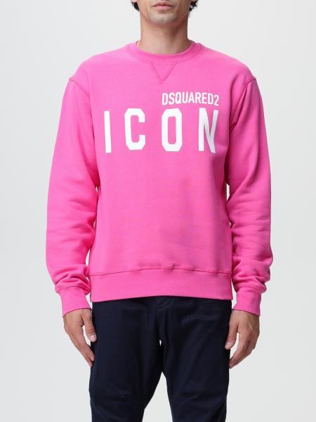 DSQUARED2 Sudadera para hombre Fucsia Sudadera Dsquared2