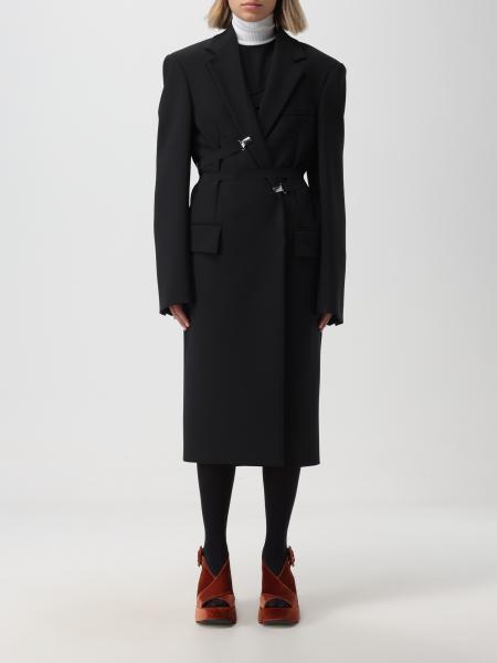 SPORTMAX：コート レディース - ブラック | GIGLIO.COMオンラインの