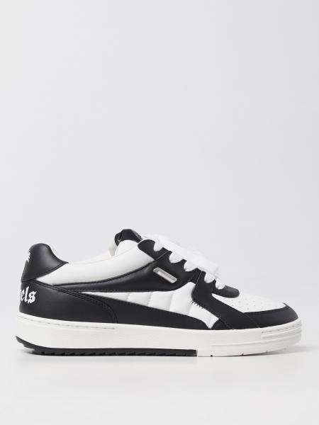 PALM ANGELS: leather sneakers - White | Palm Angels sneakers ...