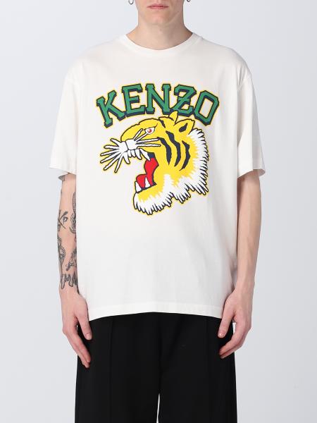 KENZO: cotton t-shirt - White  Kenzo t-shirt FD65TS1114SG online at