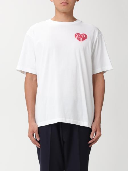 KENZO: Heart cotton t-shirt - White | Kenzo t-shirt FD65TS1154SO