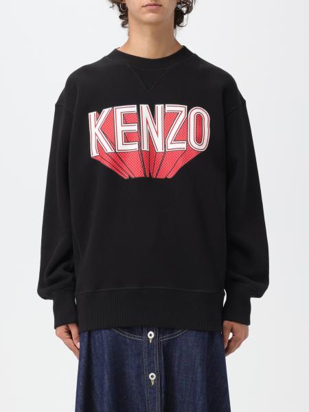 KENZO: cotton sweatshirt - Black | Kenzo sweatshirt FD62SW0514MB online ...