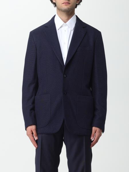 BRIONI: blazer for man - Blue | Brioni blazer UJRQ0LOA609 online at ...