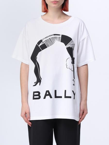 BALLY: t-shirt for woman - White | Bally t-shirt MJE03ECO018 online on ...