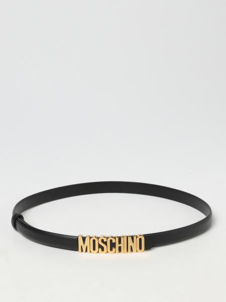 MOSCHINO COUTURE: leather belt - Black | Moschino Couture belt 8008 ...
