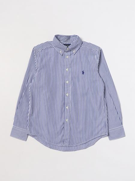 POLO RALPH LAUREN: shirt for boys - Blue | Polo Ralph Lauren shirt ...