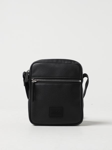 HUGO: shoulder bag for man - Black | Hugo shoulder bag 50503807 online ...