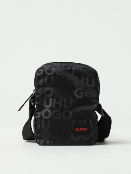 HUGO: shoulder bag for man - Black | Hugo shoulder bag 50504099 online ...