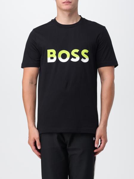 BOSS: t-shirt for man - Black | Boss t-shirt 50477616 online at GIGLIO.COM