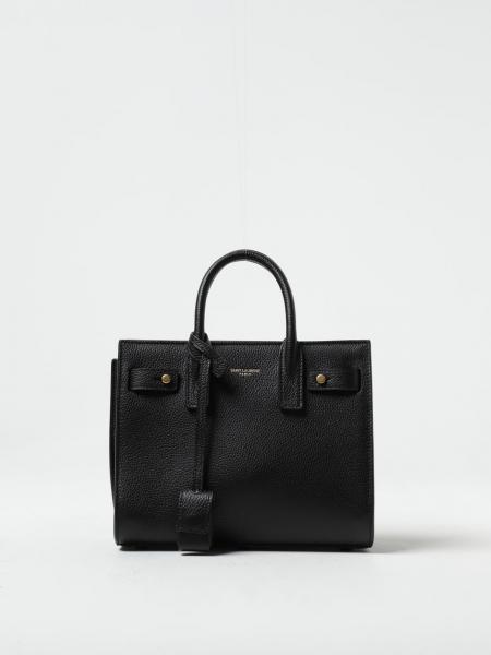 SAINT LAURENT: Sac De Jour bag in grained leather - Black | Saint ...