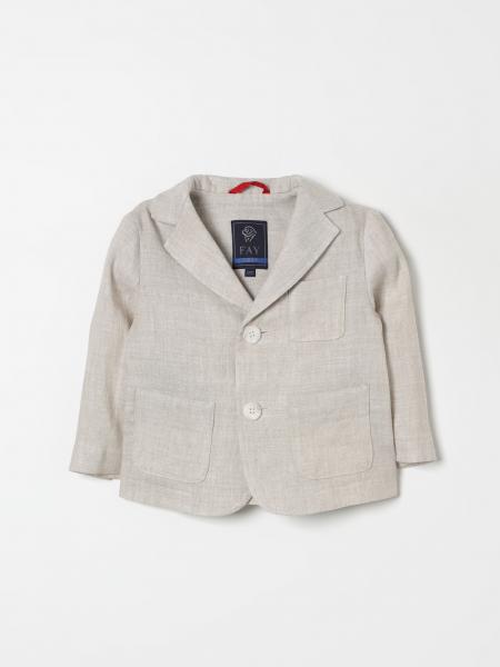 Fay Kids single-breasted blazer - Neutrals