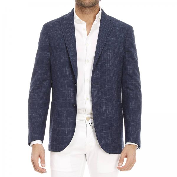 Boglioli Outlet: Jackets man | Blazer Boglioli Men Blue | Blazer ...