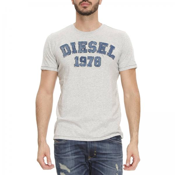Diesel Outlet: T-shirt men | T-Shirt Diesel Men Grey | T-Shirt Diesel ...
