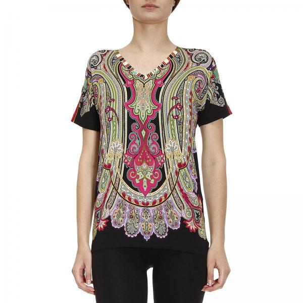 Etro Outlet: T-shirt women | T-Shirt Etro Women Multicolor | T-Shirt ...