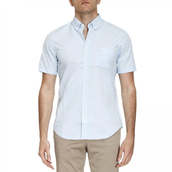 sky blue burberry shirt