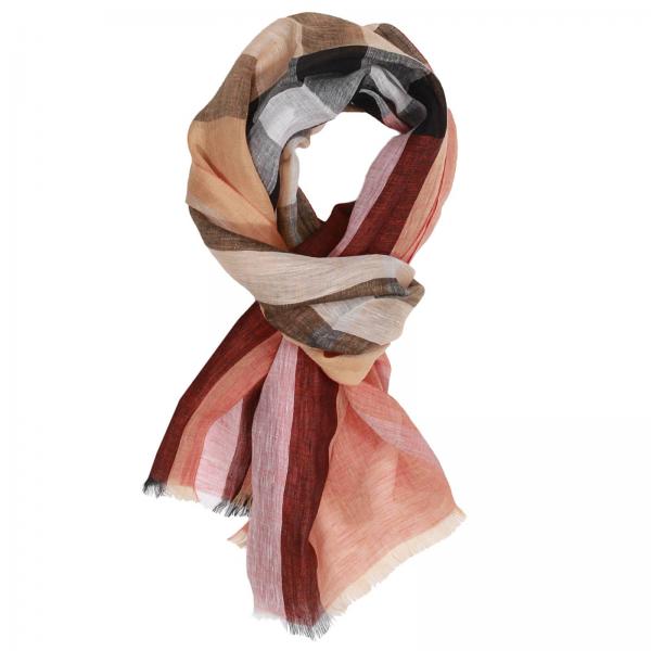 orange burberry scarf