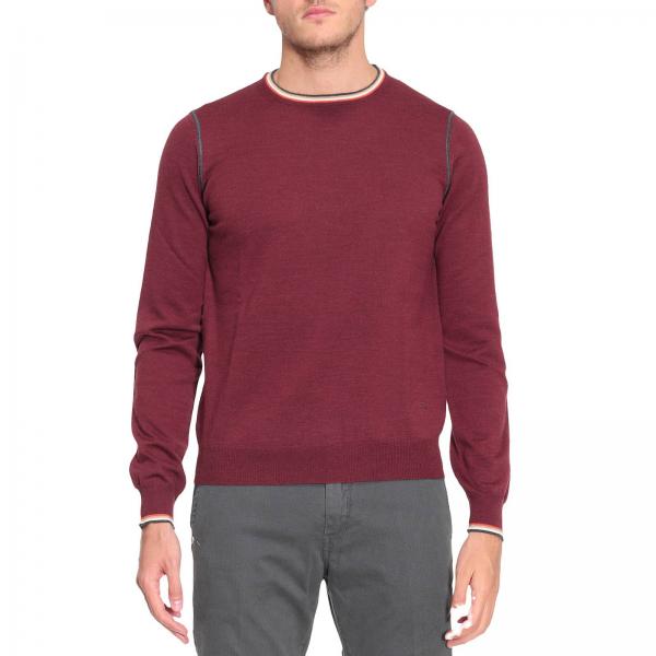 Fay Outlet: Sweater men | Sweater Fay Men Burgundy | Sweater Fay ...