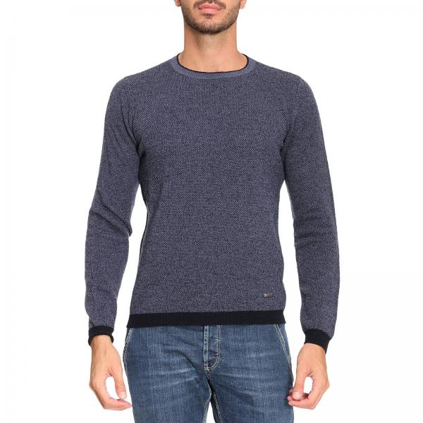 Brooksfield Outlet: Sweater men | Sweater Brooksfield Men Blue ...