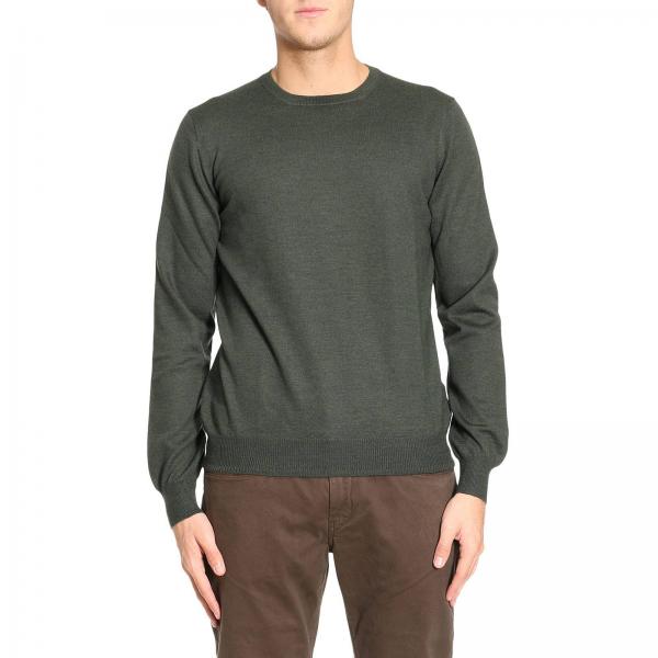 Fay Outlet: sweater for man - Green | Fay sweater NMMC1352420 CQT ...