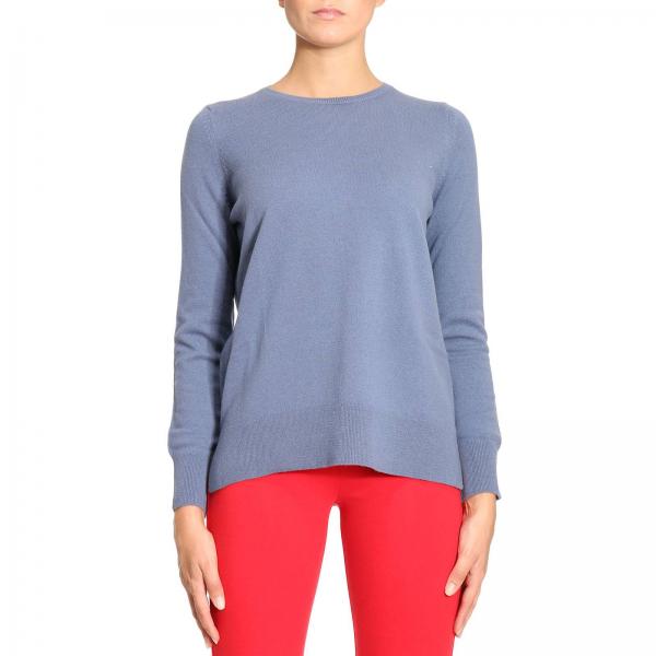 Maliparmi Outlet: Sweater women | Sweater Maliparmi Women Gnawed Blue ...