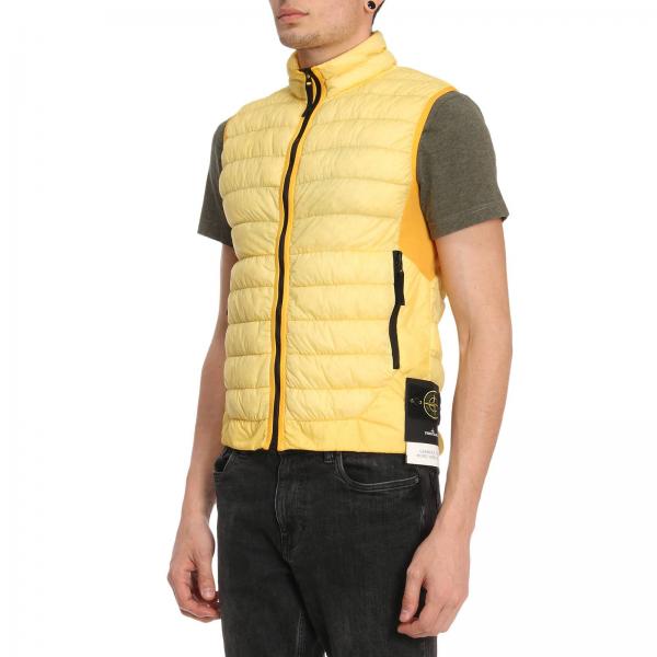 STONE ISLAND Suit vest men Yellow Suit Vest Stone Island G0124