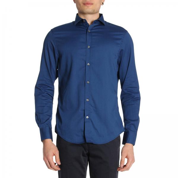 Emporio Armani Outlet: Shirt men | Shirt Emporio Armani Men Blue ...