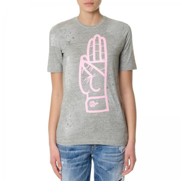 Dsquared2 Outlet Tshirt women Grey TShirt Dsquared2 S75GC0916