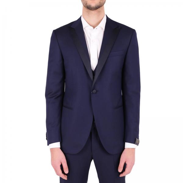 Corneliani Outlet: Suit men | Suit Corneliani Men Black | Suit ...
