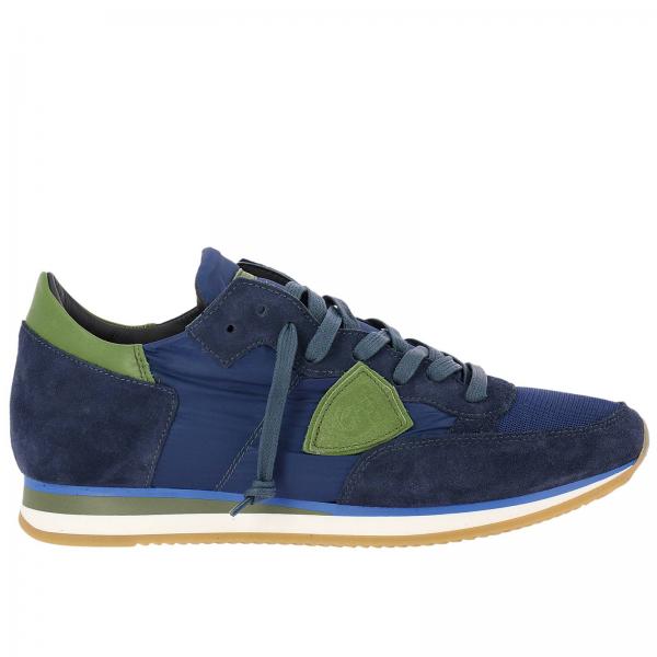 Philippe Model Outlet: Sneakers men | Trainers Philippe Model Men Blue ...