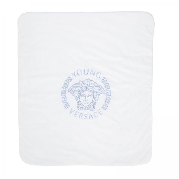 YOUNG VERSACE Blanket kids Versace Young Blanket Young Versace Kids White Blanket Young