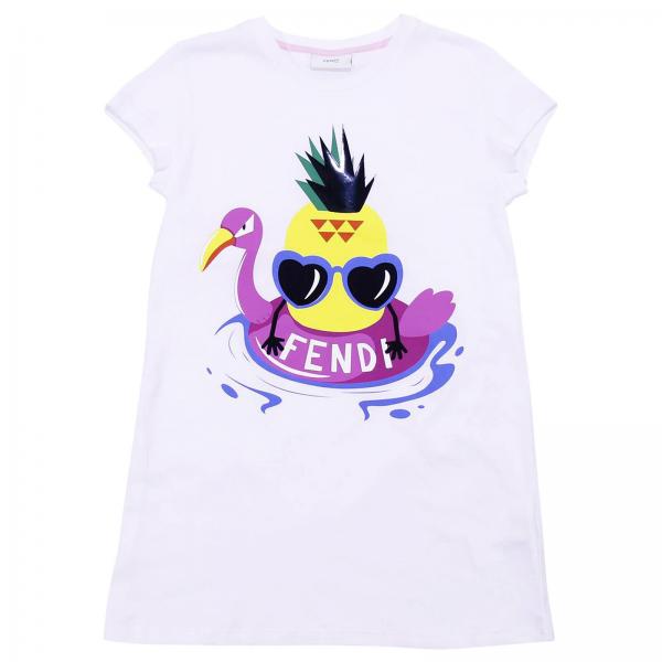 FENDI: T-shirt kids - White | T-Shirt Fendi JFI109 7AJ GIGLIO.COM