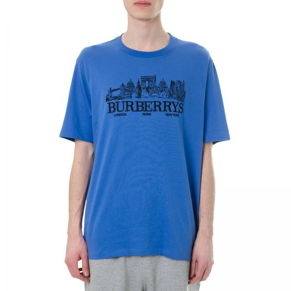 burberry t shirt mens blue
