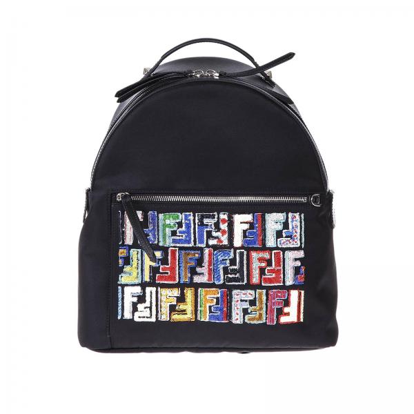 Fendi Outlet: Backpack women - Black | Backpack Fendi 8BZ035 A14U ...