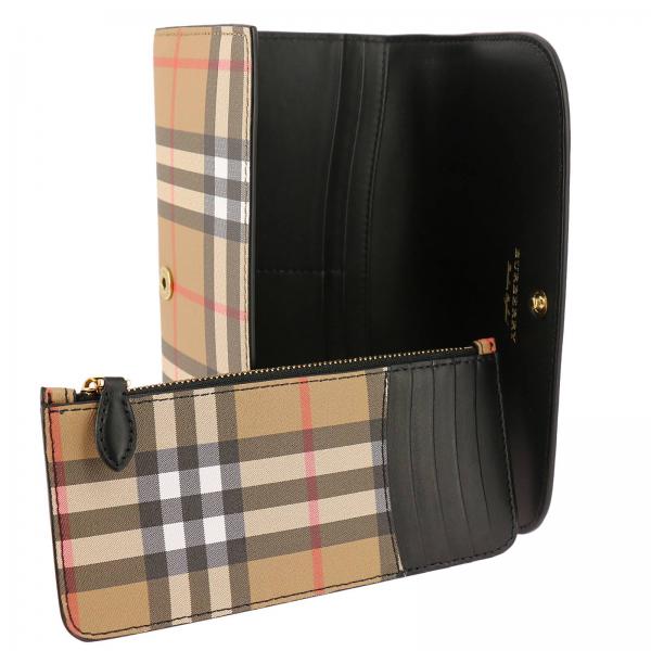 Burberry Outlet Wallet women Wallet Burberry Women Black Wallet