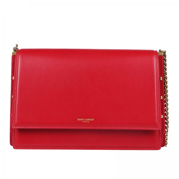 SAINT LAURENT: Crossbody bags women - Red | Crossbody Bags Saint ...