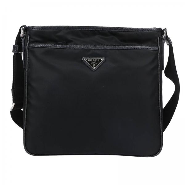 Prada Men S Black Shoulder Bag Shoulder Bag Men Prada Black