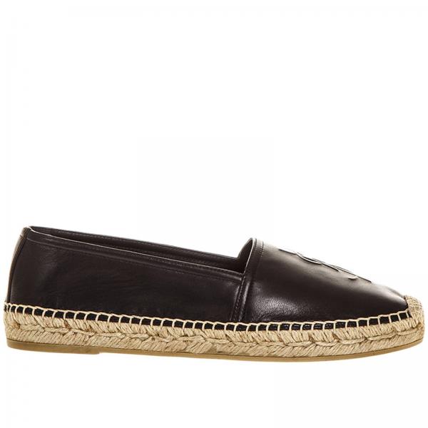 SAINT LAURENT: Shoes women - Black | Espadrilles Saint Laurent 458573 ...