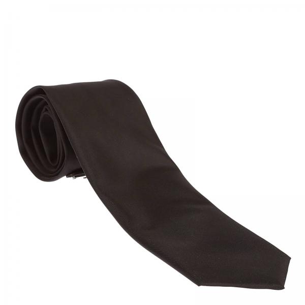 PRADA: Tie men - Black | Tie Prada UCR77 I18 GIGLIO.COM