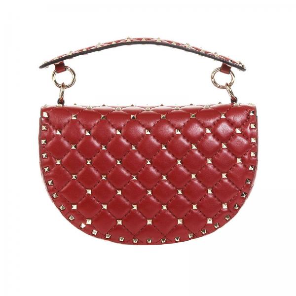 quilted red handbag