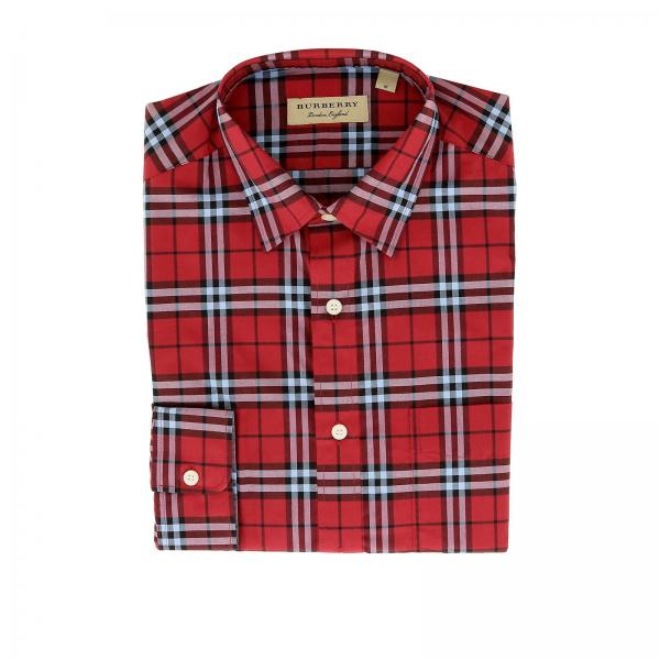 Burberry Outlet: Shirt men | Shirt Burberry Men Red | Shirt Burberry ...