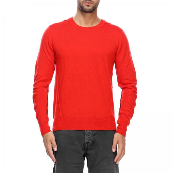 Burberry Outlet: Sweater men - Red | Sweater Burberry 8001121 GIGLIO.COM