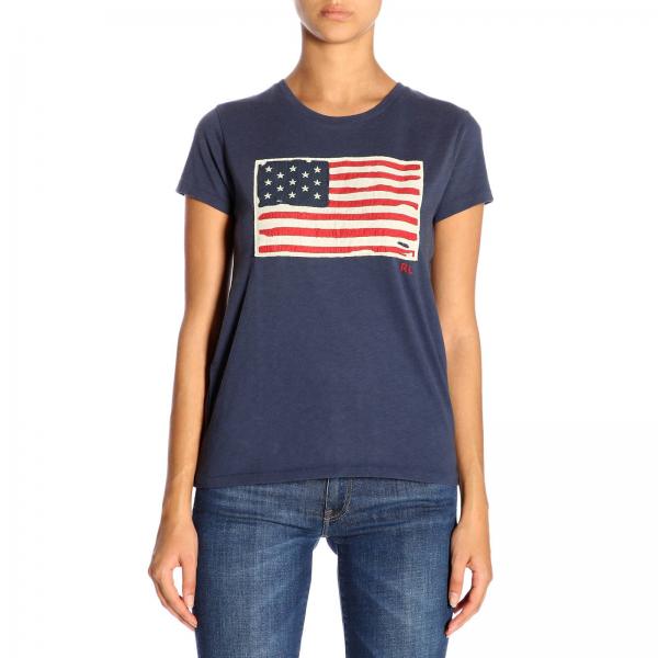 Polo Ralph Lauren Outlet: T-shirt women - Royal Blue | T-Shirt Polo ...