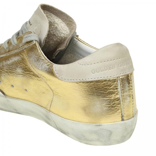 Golden Goose Outlet: Sneakers women | Sneakers Golden Goose Women Gold ...