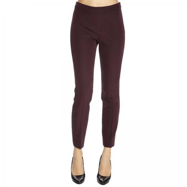 Moschino Couture Outlet: Pants women - Plum | Pants Moschino Couture ...