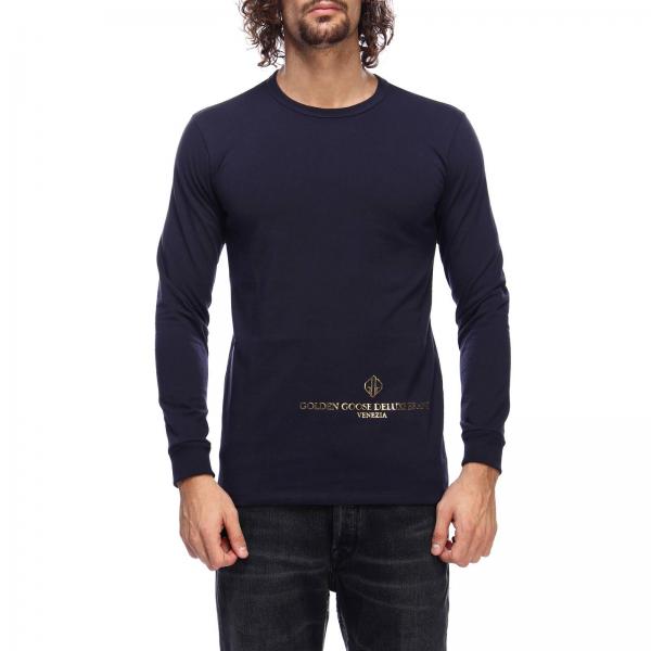 GOLDEN GOOSE: Sweater men - Blue | Sweater Golden Goose G33MP561 GIGLIO.COM