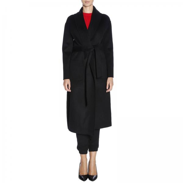 Ermanno Femme Manteau Scervino Femme Ermanno Manteau Ermanno Noir Cwxq1R57