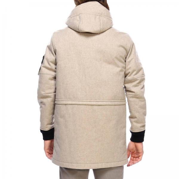 stone island coat beige