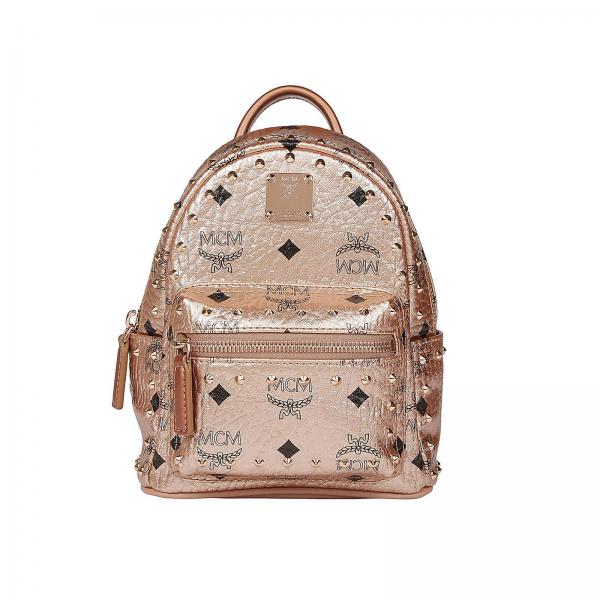 Mcm Outlet: Backpack women | Backpack Mcm Women Gold | Backpack Mcm ...