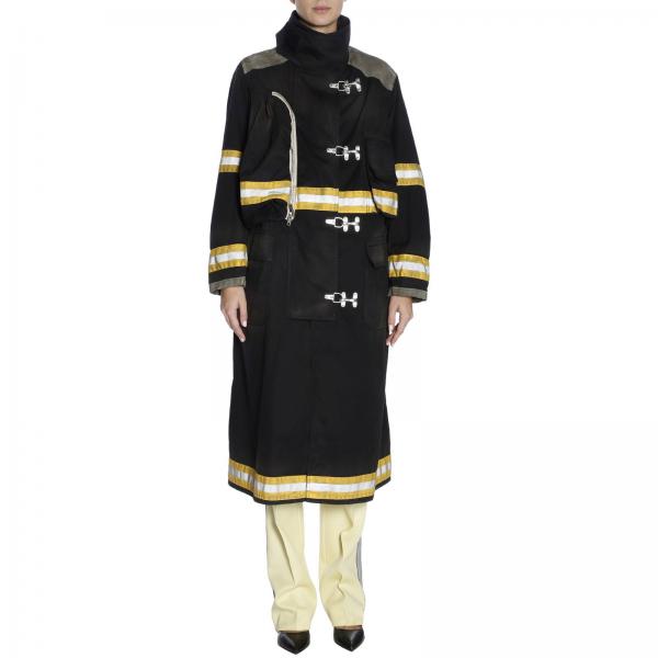 Coat Women Calvin Klein 205w39nyc Black Coat Women Calvin Klein 205w39nyc Black